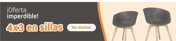 ¡Oferta imperdible! 4x3 en sillas Ver diseños