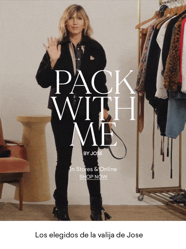 PACK WITH ME BY JOSE In Stores & Online SHOP NOW