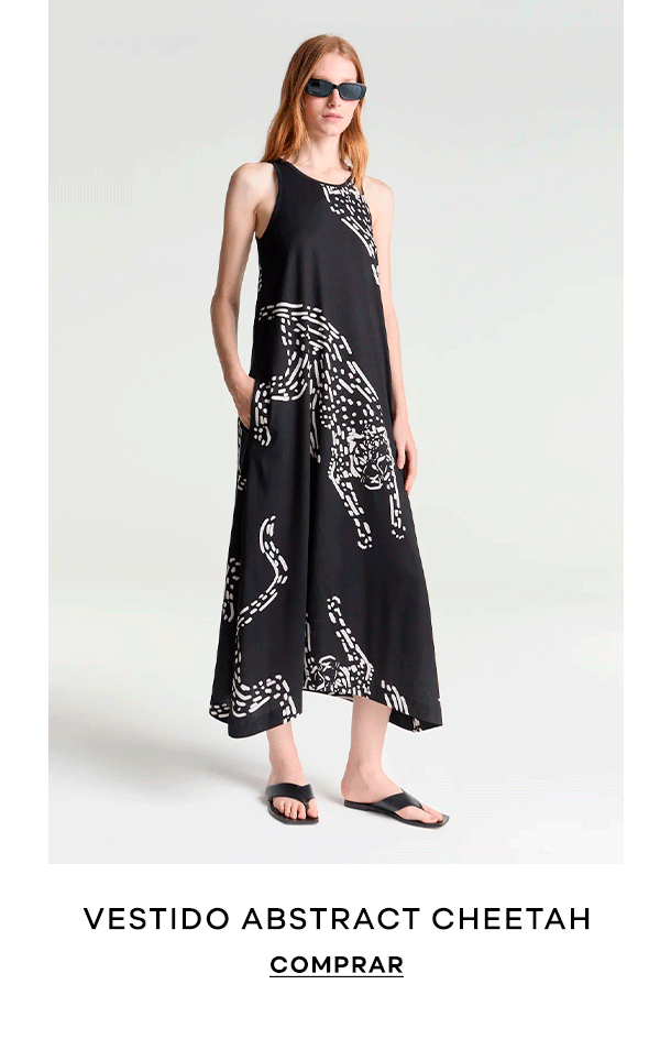 Vestido Abstract Cheetah